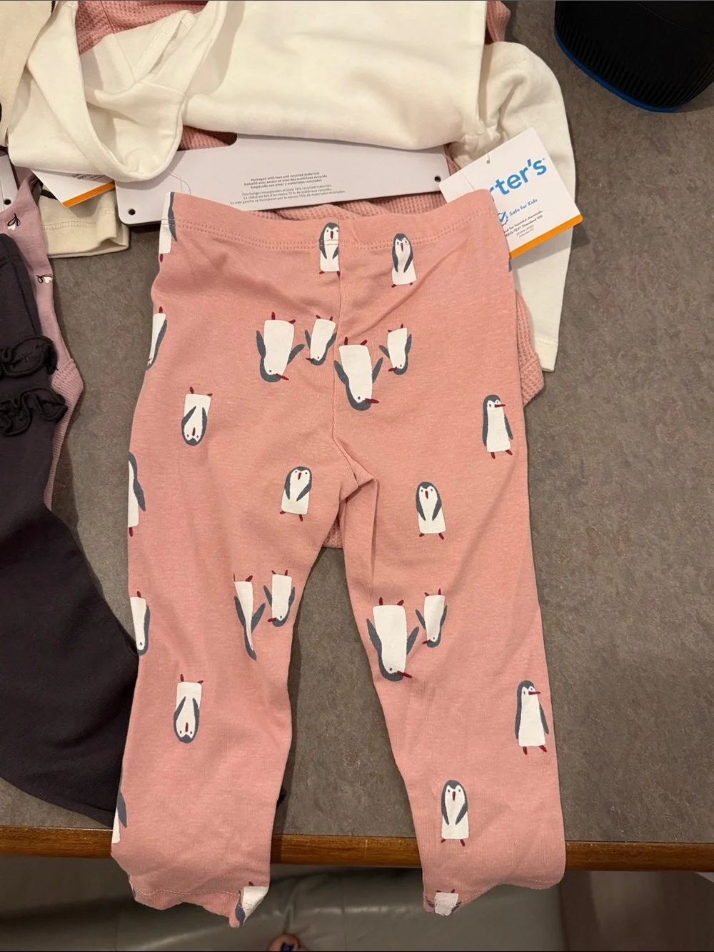 2 carters girls 12 month 3 pack sets. Includes pants shirt and  onesie